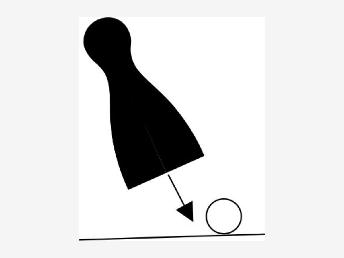 Schlag mit der Figur